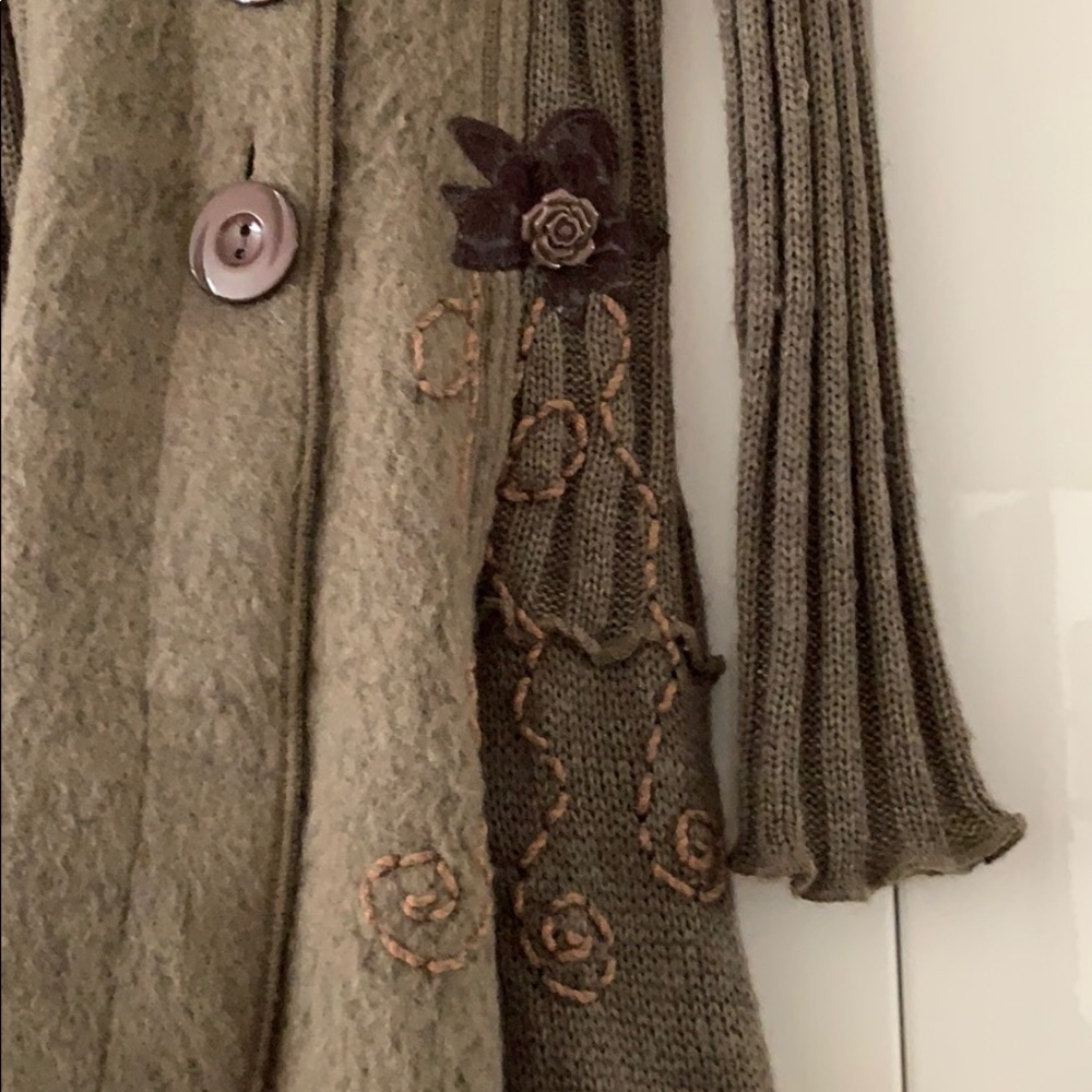 Funky and Flirty Sweater Coat - Picture 2 of 4